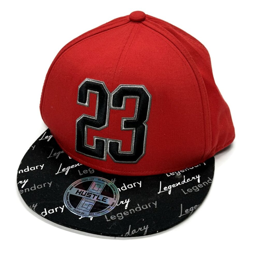 OG hustle 23 Snapback Hat Cap Red‎ Black Legendary Youth Boys Adjustable